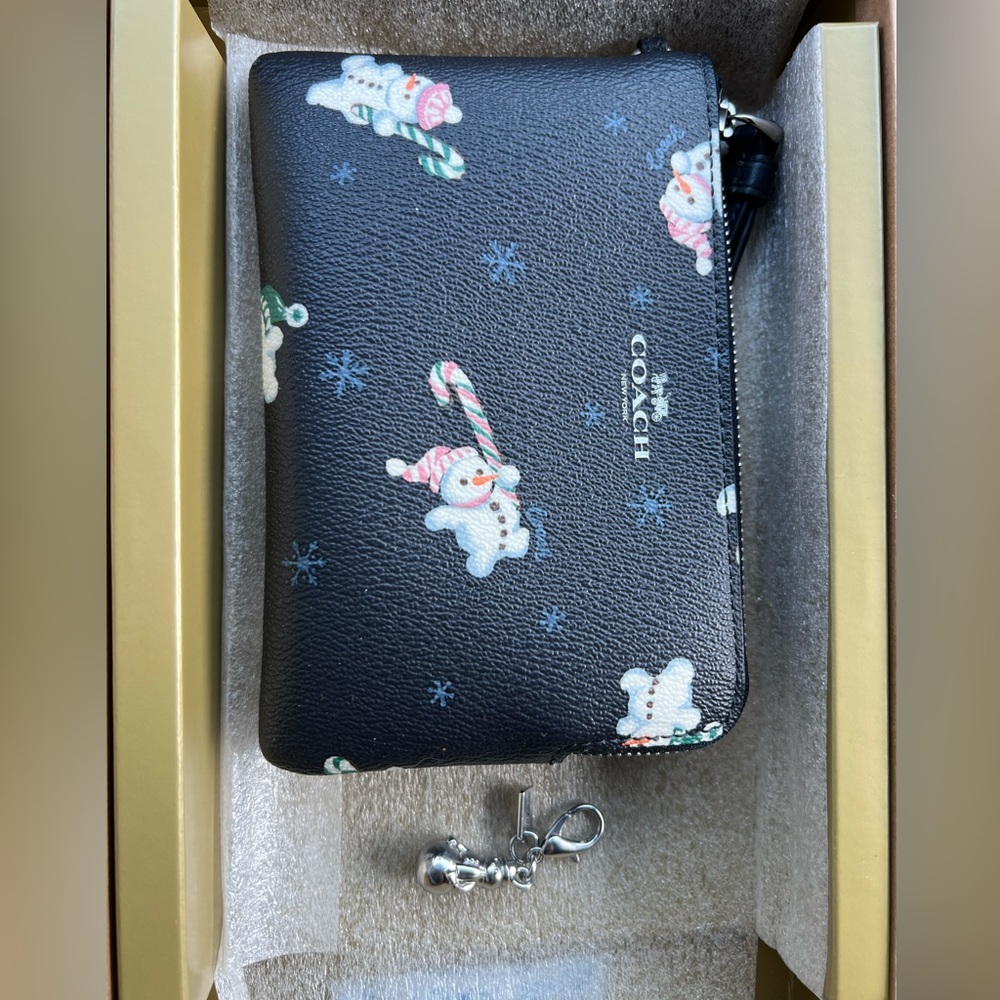 Coach wristlet - snowman